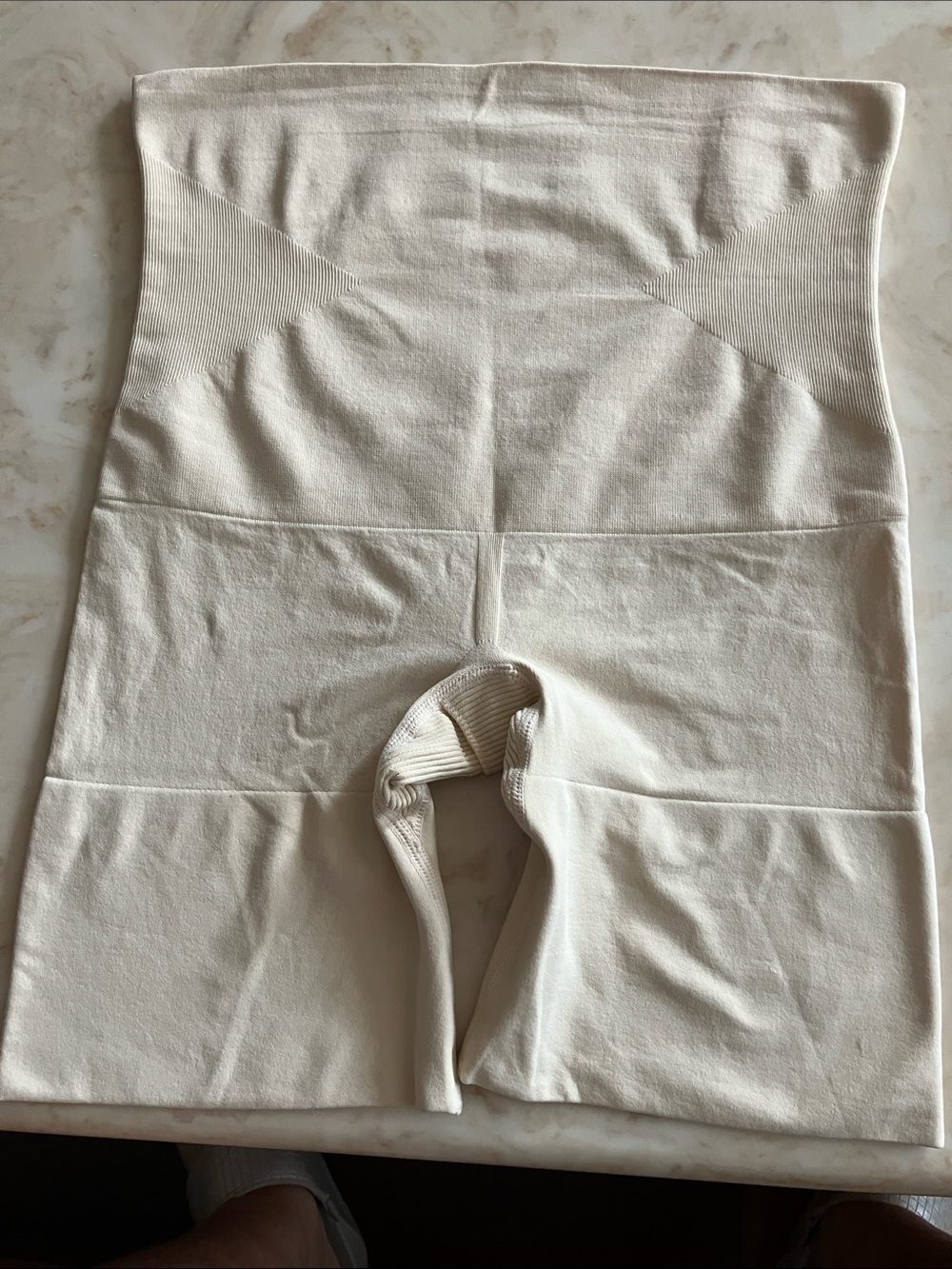 High-Waist Cream Shaping Short for Women